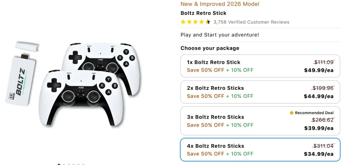 Boltz Retro Stick pricing