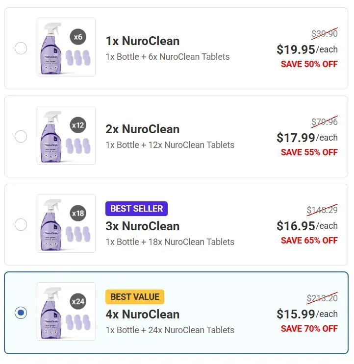 nuroclean pricing