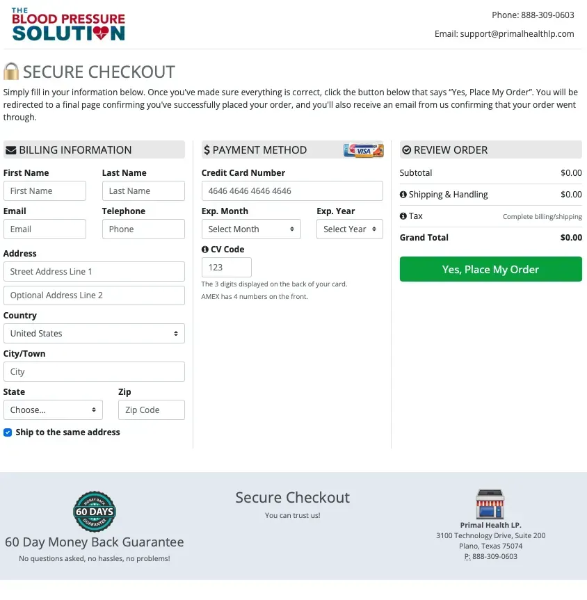 Blood Pressure Solution Book Checkout