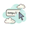 Domain Registration & Hosting Services Icon