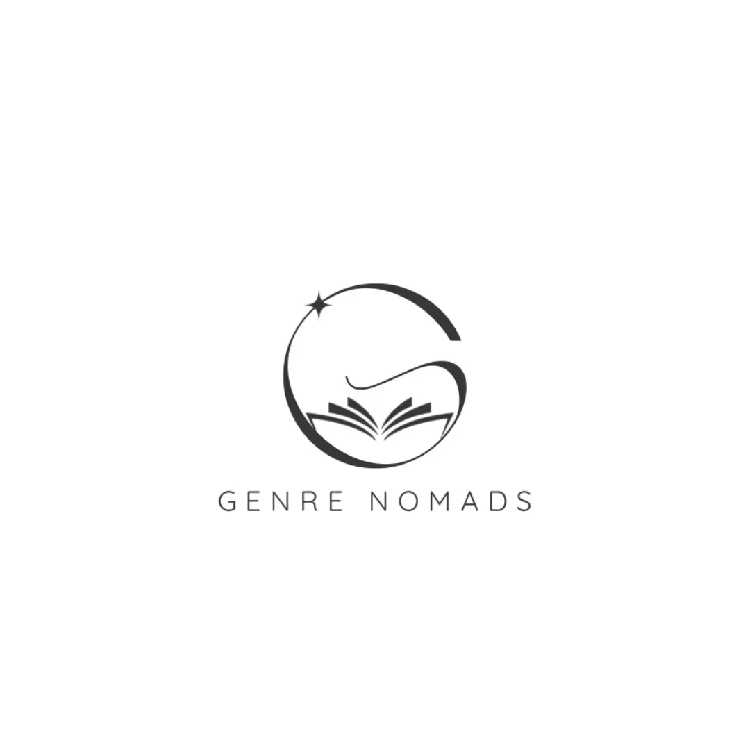 Genre Nomad book subscription boxes logo in black and white.