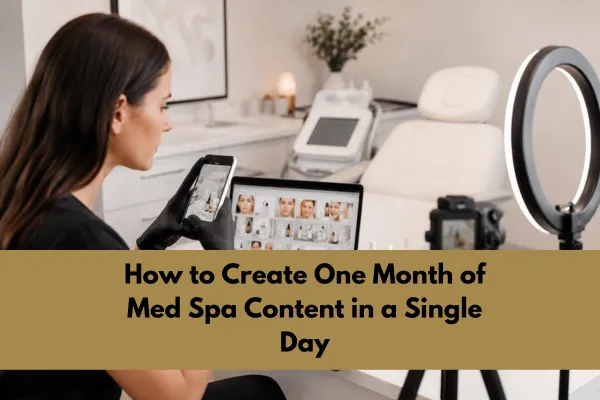How to Create One Month of Med Spa Content in a Single Day