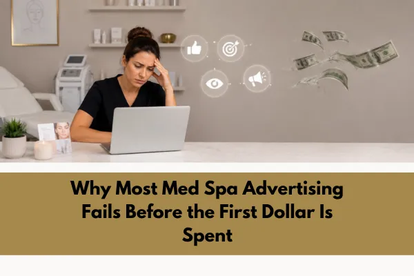 Why Most Med Spa Advertising Fails Before the First Dollar Is Spent