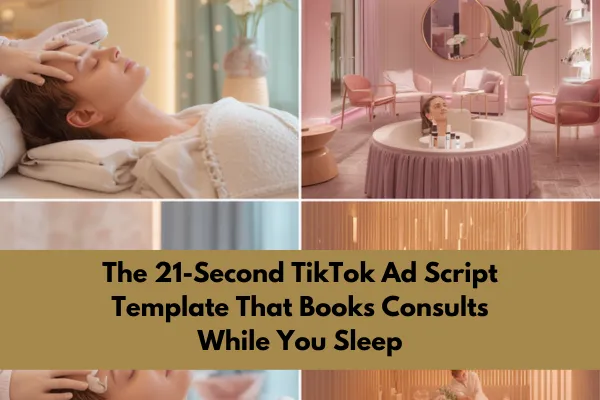 The 21-Second TikTok Ad Script Template That Books Consults While You Sleep