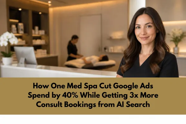 How One Med Spa Cut Google Ads Spend by 40% While Getting 3x More Consult Bookings from AI Search
