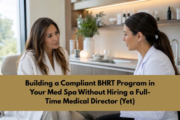 Building a Compliant BHRT Program in Your Med Spa Without a Full-Time Medical Director