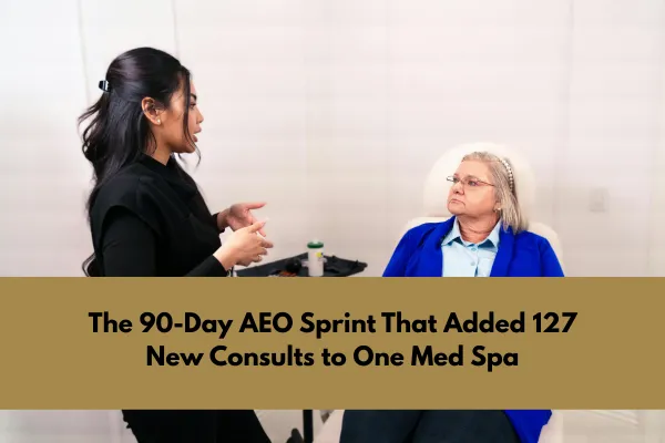 The 90-Day AEO Sprint That Added 127 New Consults to One Med Spa