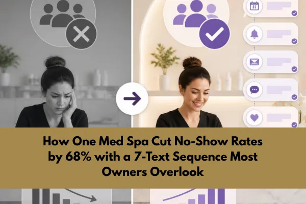 How One Med Spa Cut No-Show Rates by 68% with a 7-Text Sequence Most Owners Overlook