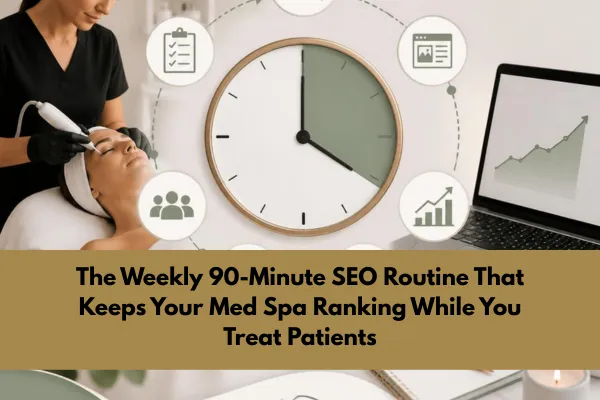 The Weekly 90-Minute SEO Routine That Keeps Your Med Spa Ranking While You Treat Patients
