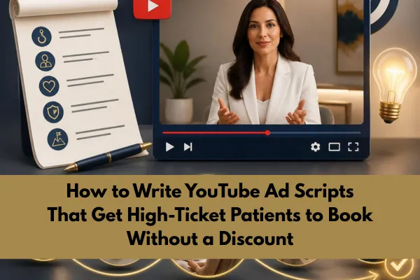 How to Write YouTube Ad Scripts That Get High-Ticket Patients to Book Without a Discount