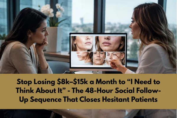 Stop Losing $8k–$15k a Month to “I Need to Think About It” — The 48-Hour Social Follow-Up Sequence That Closes Hesitant Patients