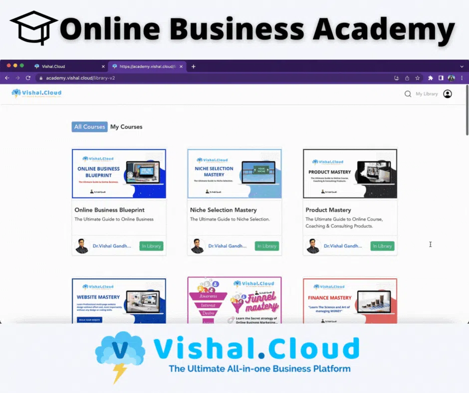 Vishal.Cloud - Online Business Academy