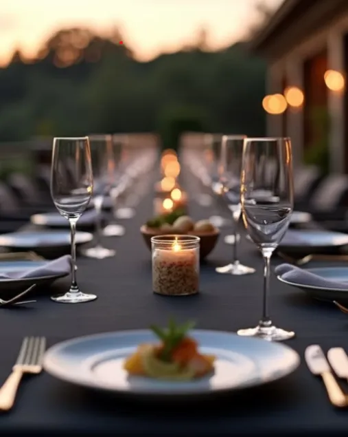 Professional private chef with Michelin experience preparing a personalised dinner in a premium residence.