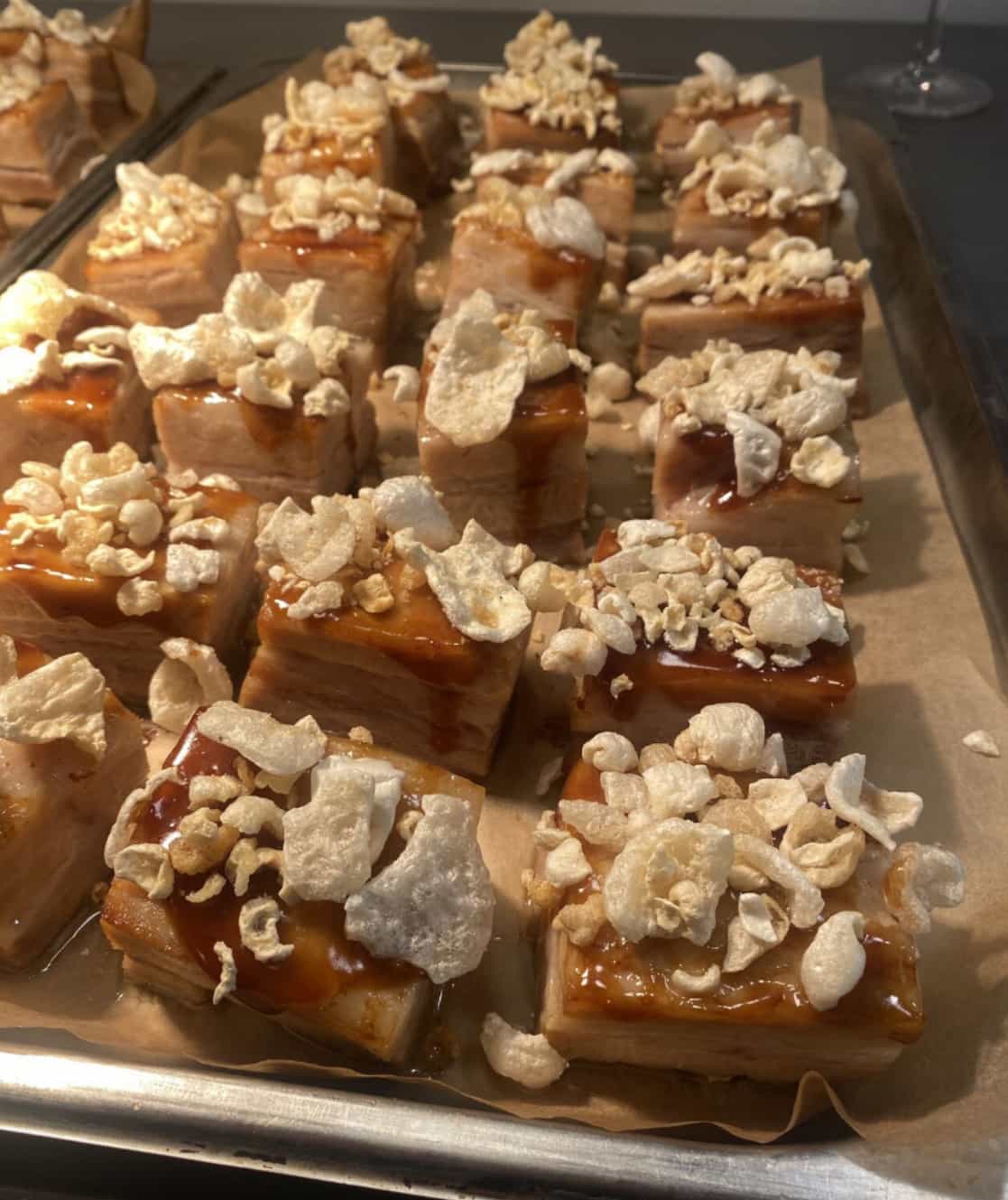 puff pastry dessert caramel fine dining private chef London elegant plating