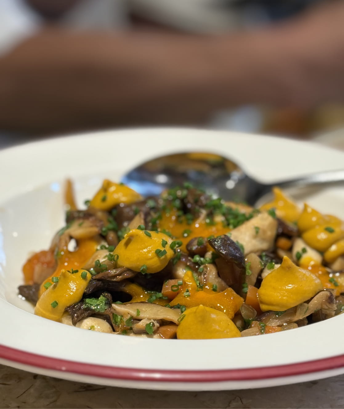 sautéed wild mushrooms fine dining private chef London plating