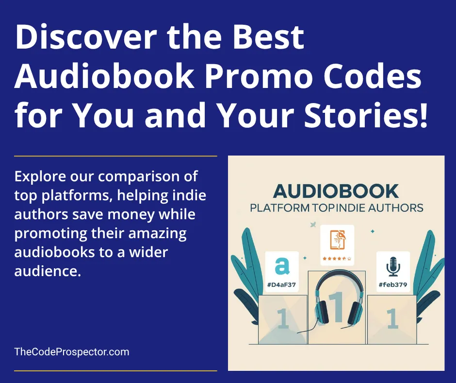 Best audiobook promo code sites — comparison for authors and listeners