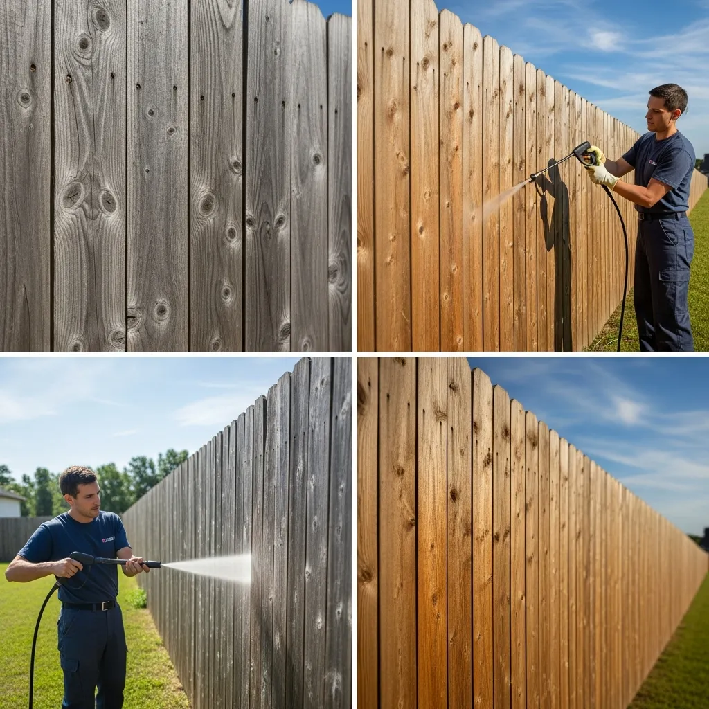 Fence Maintenance: Fix Gray-Green Discoloration