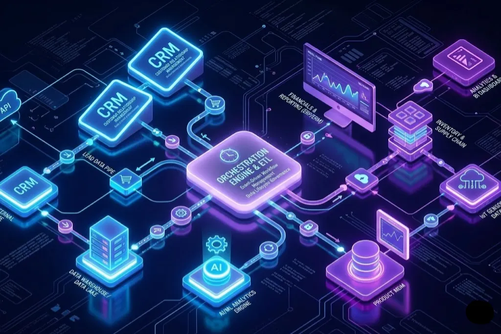 Integration orchestration flow diagram
