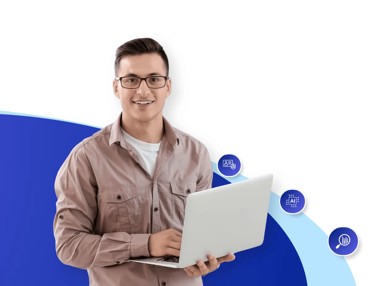 Advanced email filtering malware scanning and data encryption icons