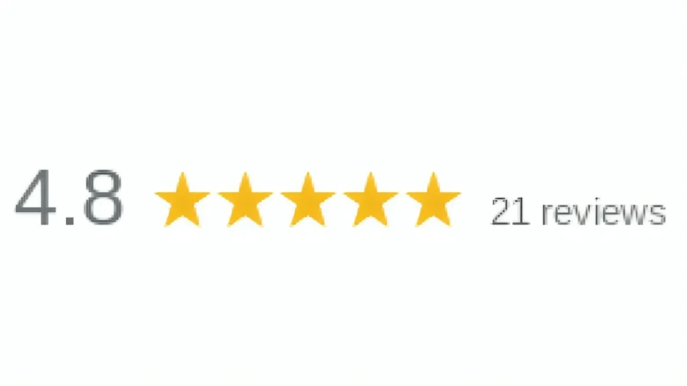 image of our current google reviews