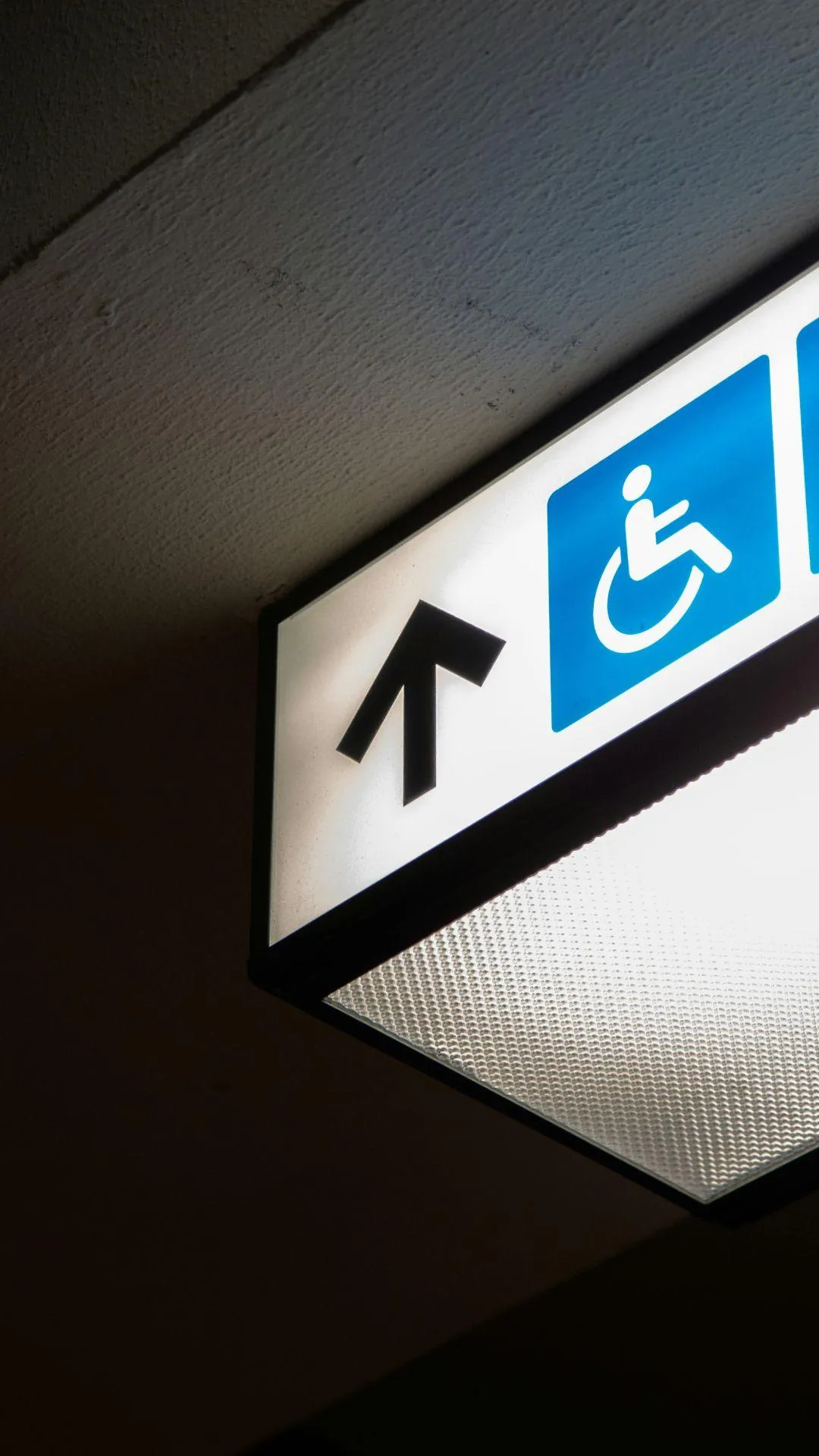 sign showing disability