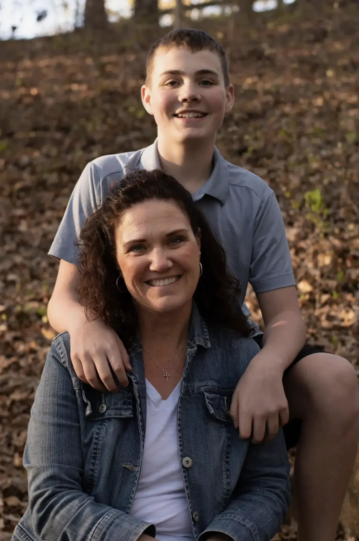 Nicole Price Morrow with her son, sharing autism parent support and guidance