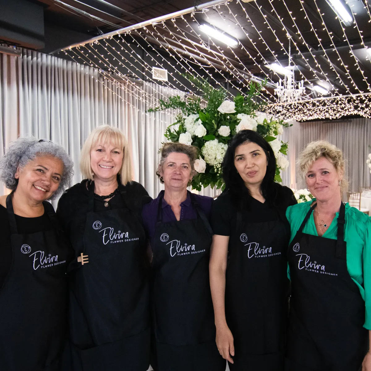 L’équipe d’Elvira Floral Art Studio à Montréal