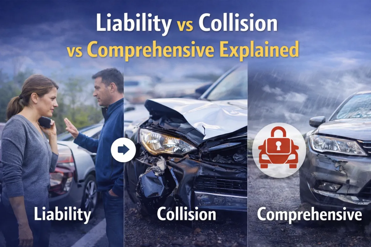 Liability vs Collision vs Comprehensive Auto Insurance Explained
