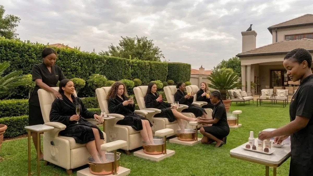 Newleaf Mobile Massage Spa provides mobile spa services for group booking