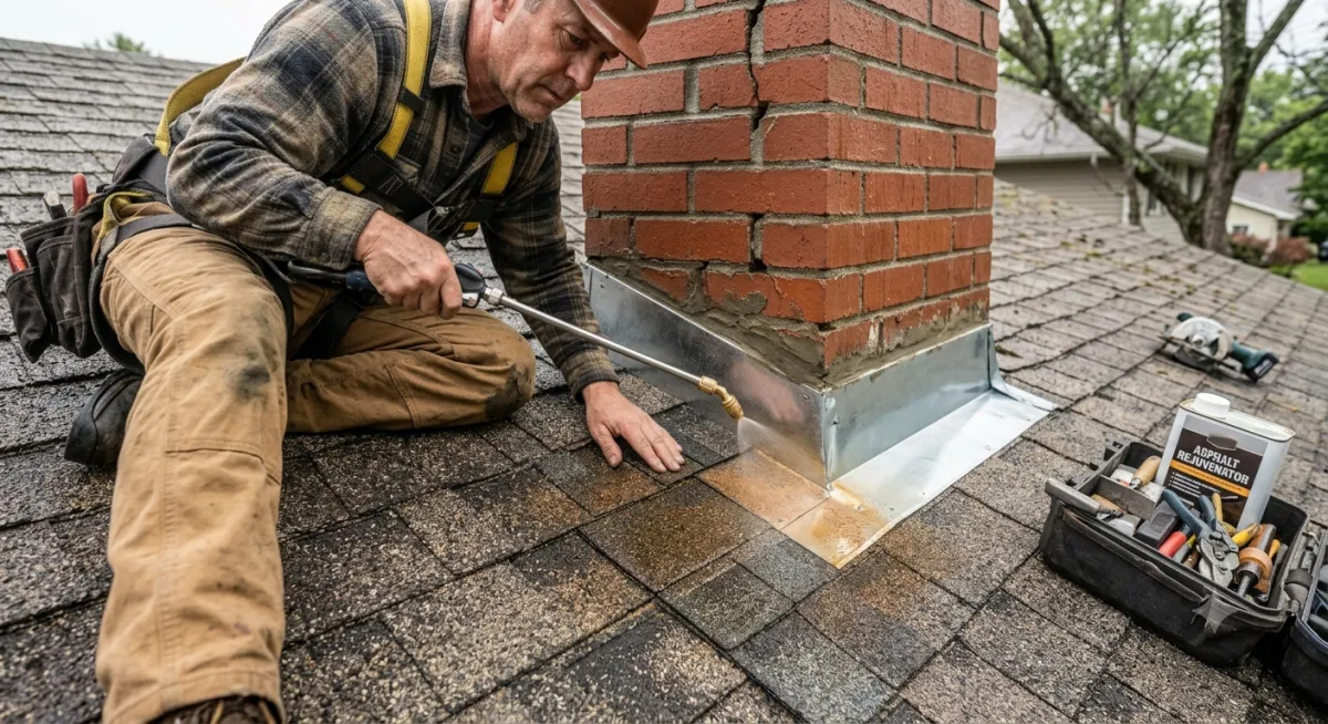 Rejuvenation treatment on a sound aging roof