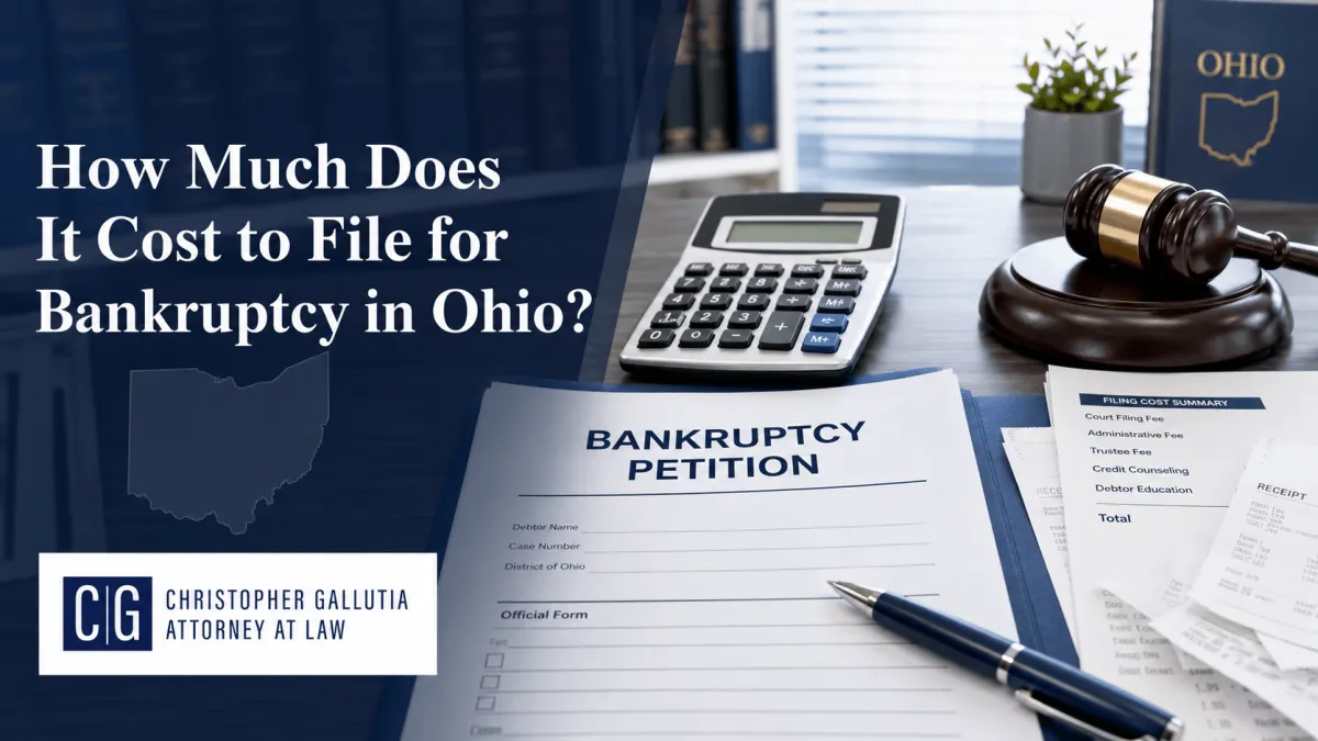 How Much Does It Cost to File for Bankruptcy in Ohio?