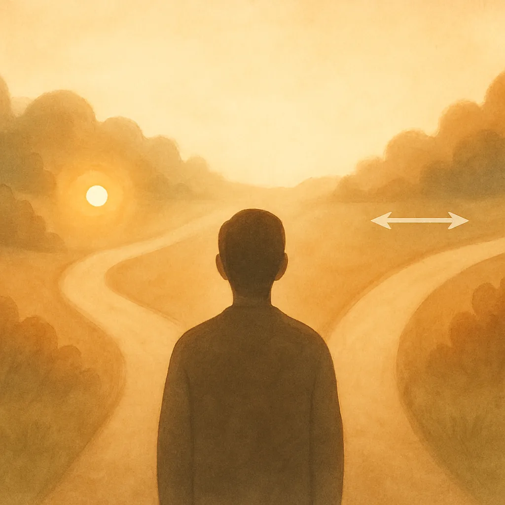 An abstract representation of a person navigating emotional pathways through bilateral eye movement—symbolic of Somatic Therapy modalities like Brainspotting and EMDR practiced by Brainspotting Therapists in Phoenix.