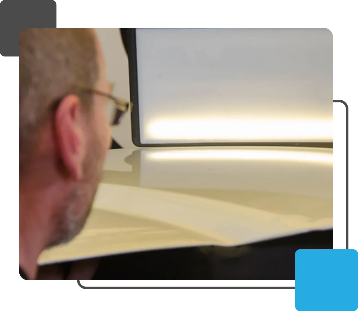 Hill Country paintless dent repair technician