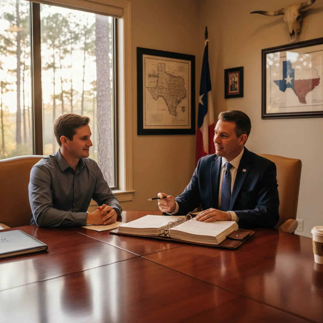 Attorney assisting executor with estate administration in The Woodlands, Montgomery County, TX