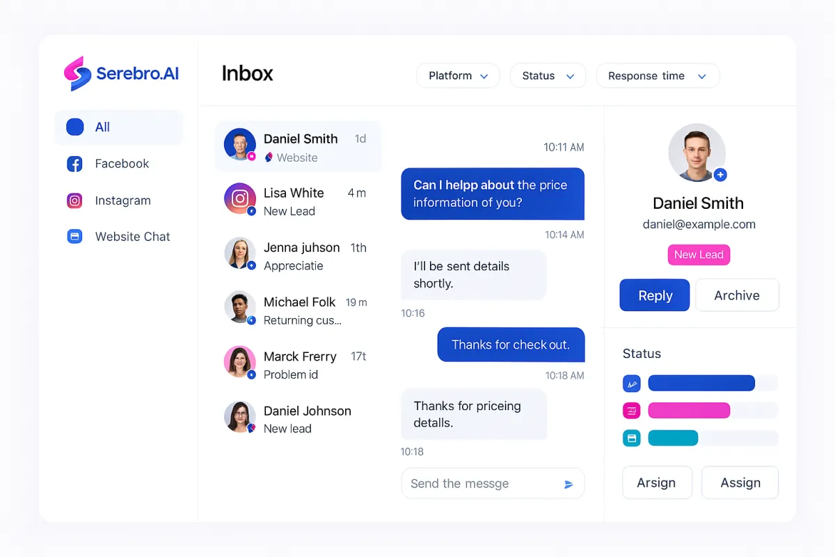 all customer interactions in one inboxe 