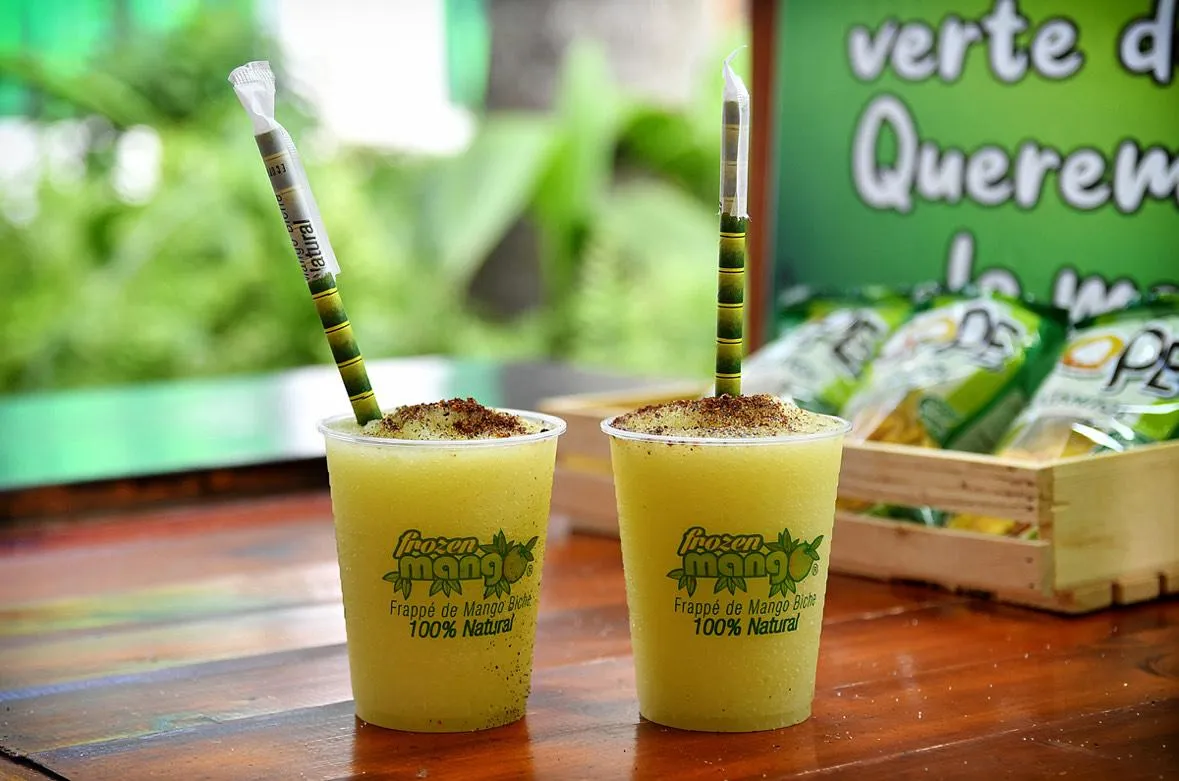 Image of 2 Frozen Mango drinks.