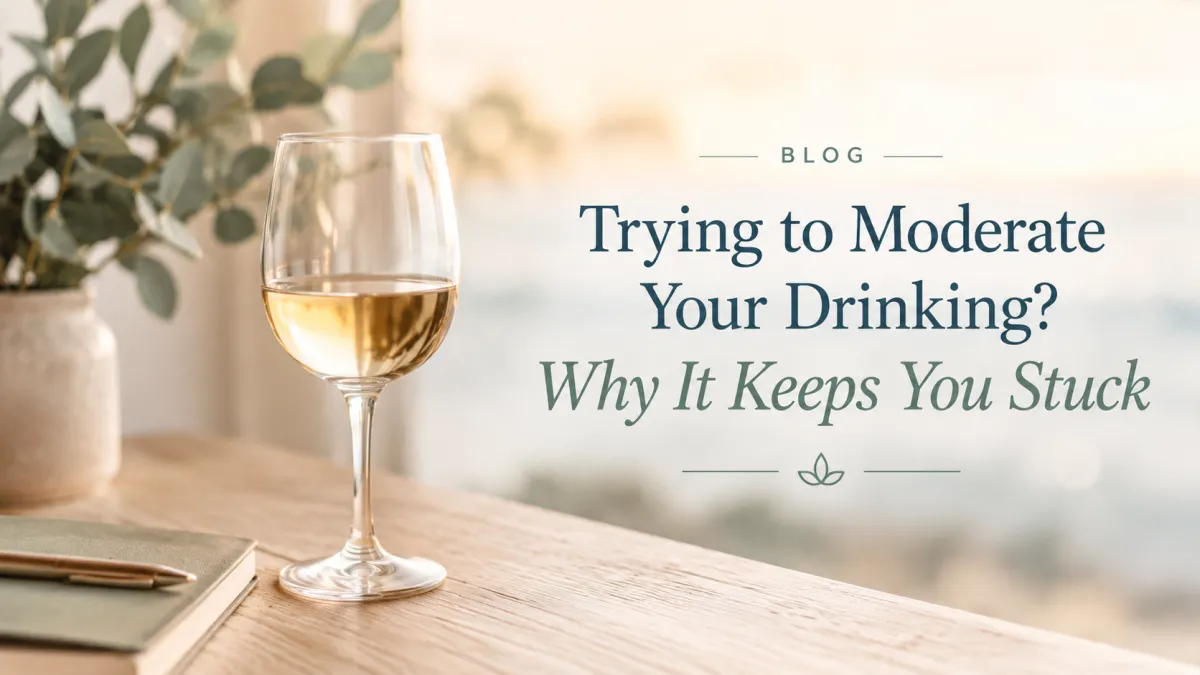 Wine glass representing the struggle of trying to moderate drinking