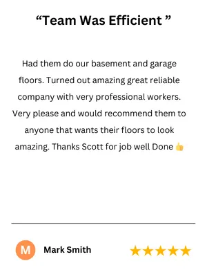 google review garage floor coating