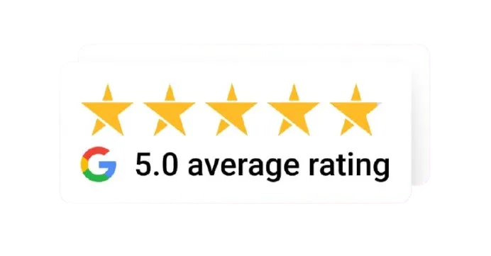 five star google rating image