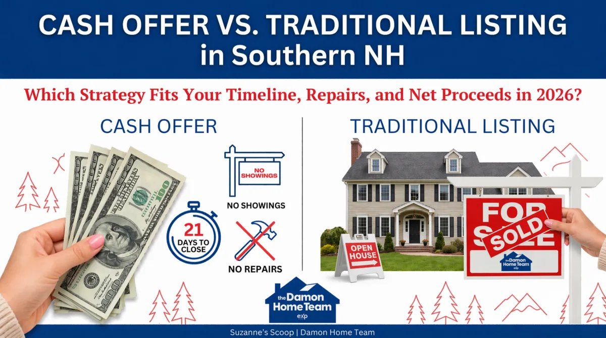Cash Offer vs. Traditional Listing in Southern NH: Which Strategy Fits Your Timeline, Repairs, and Net Proceeds?