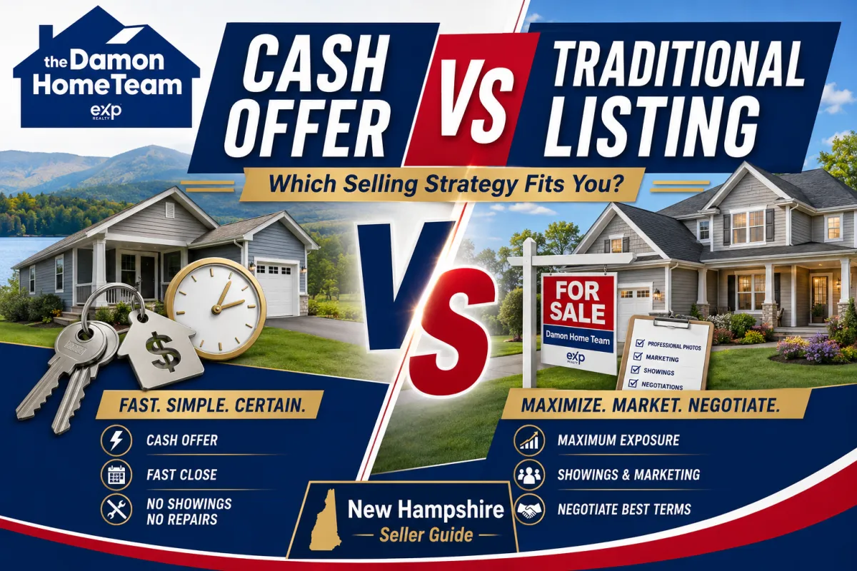 Cash Offer vs. Traditional Listing in New Hampshire: Which Strategy Fits Your Timeline, Repairs, and Net Proceeds?