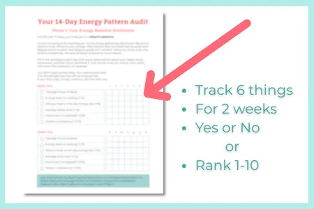 Track 6 specific things to help you identify your dominant energy leak.