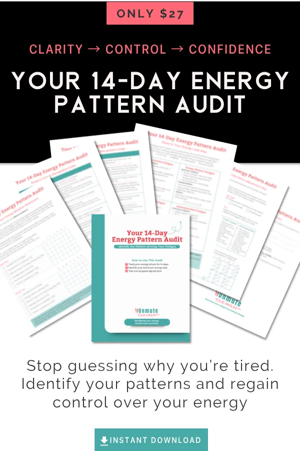 Stop guessing why you're tired. Identify the patterns and regain control over your energy.