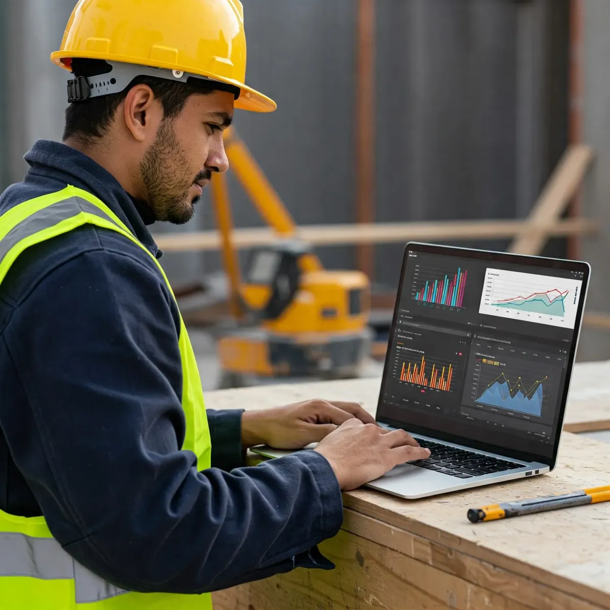 Contractor on Computer