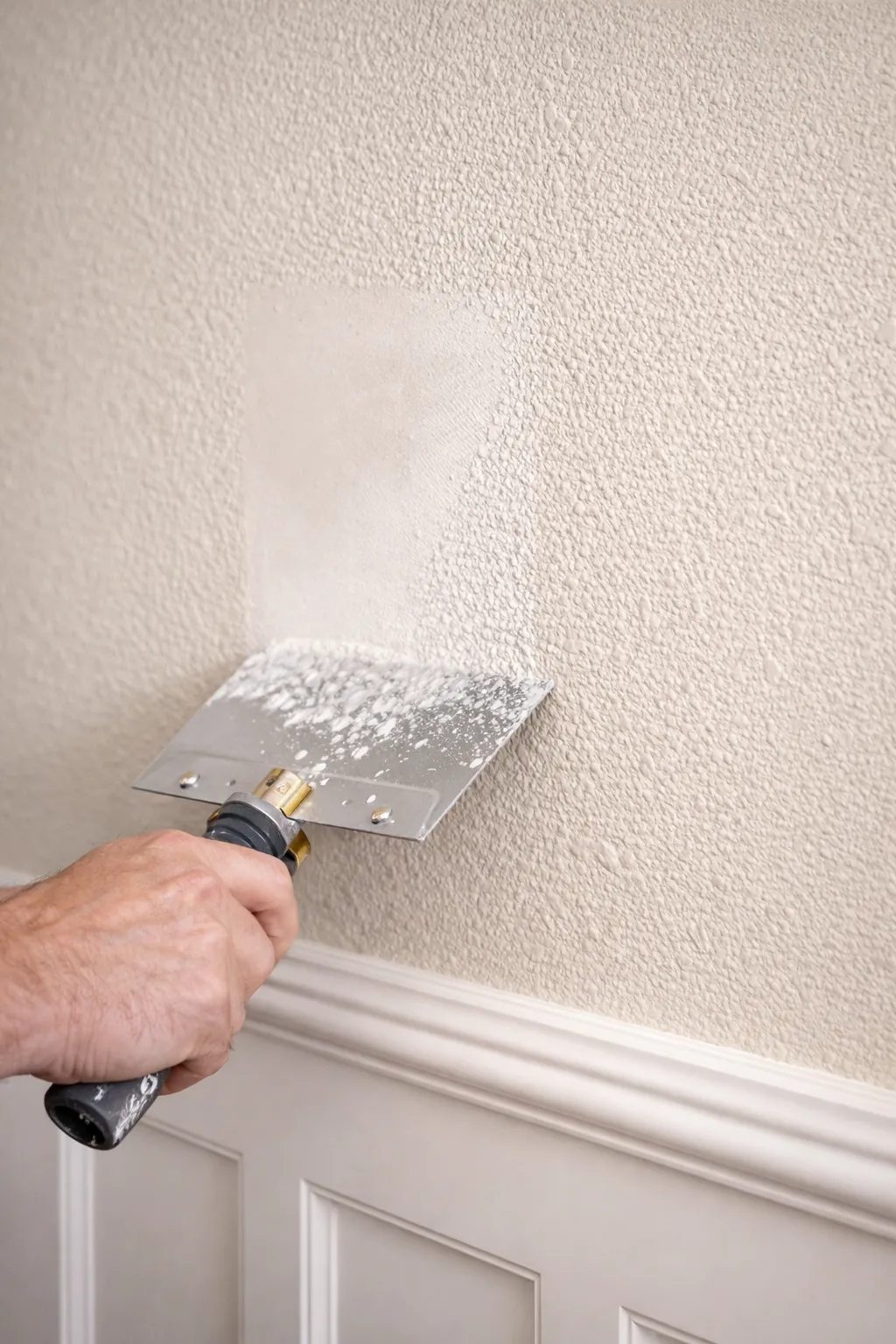 Expert drywall repair and seamless texture matching for a Bend Oregon residence, eliminating wall damage before the final coat of low-VOC paint is applied.
