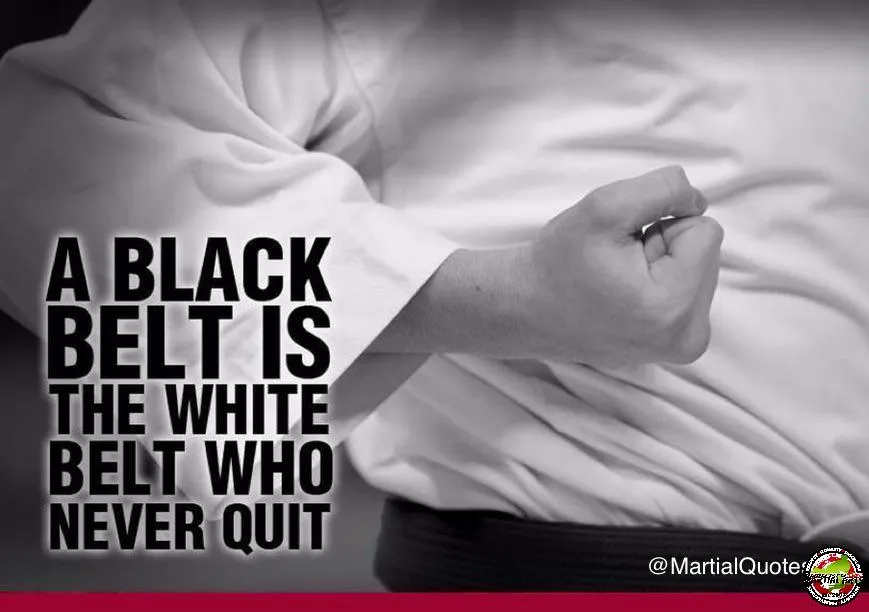 The journey towards earning a Black Belt in martial arts