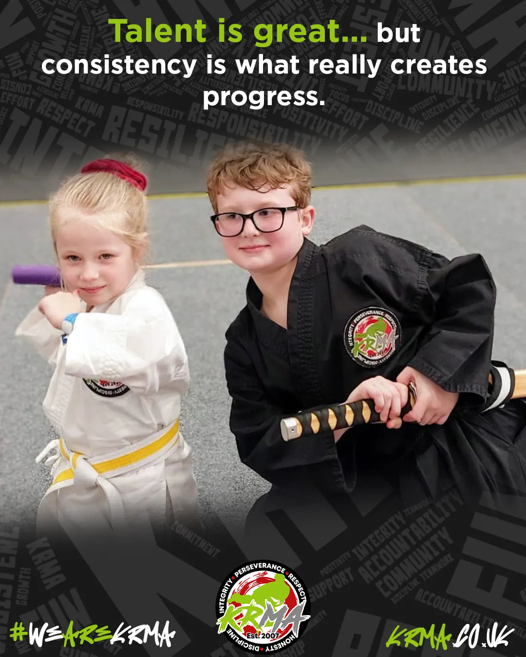 Consistency and regular practice supporting progress in martial arts