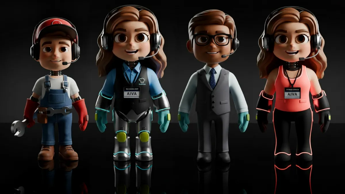 Four AI AIVA Agents 
