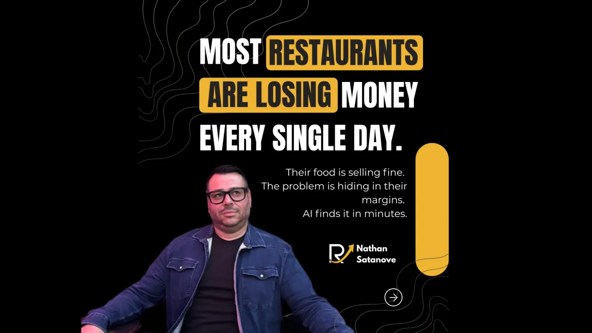 Restaurant owner reviewing food cost margins