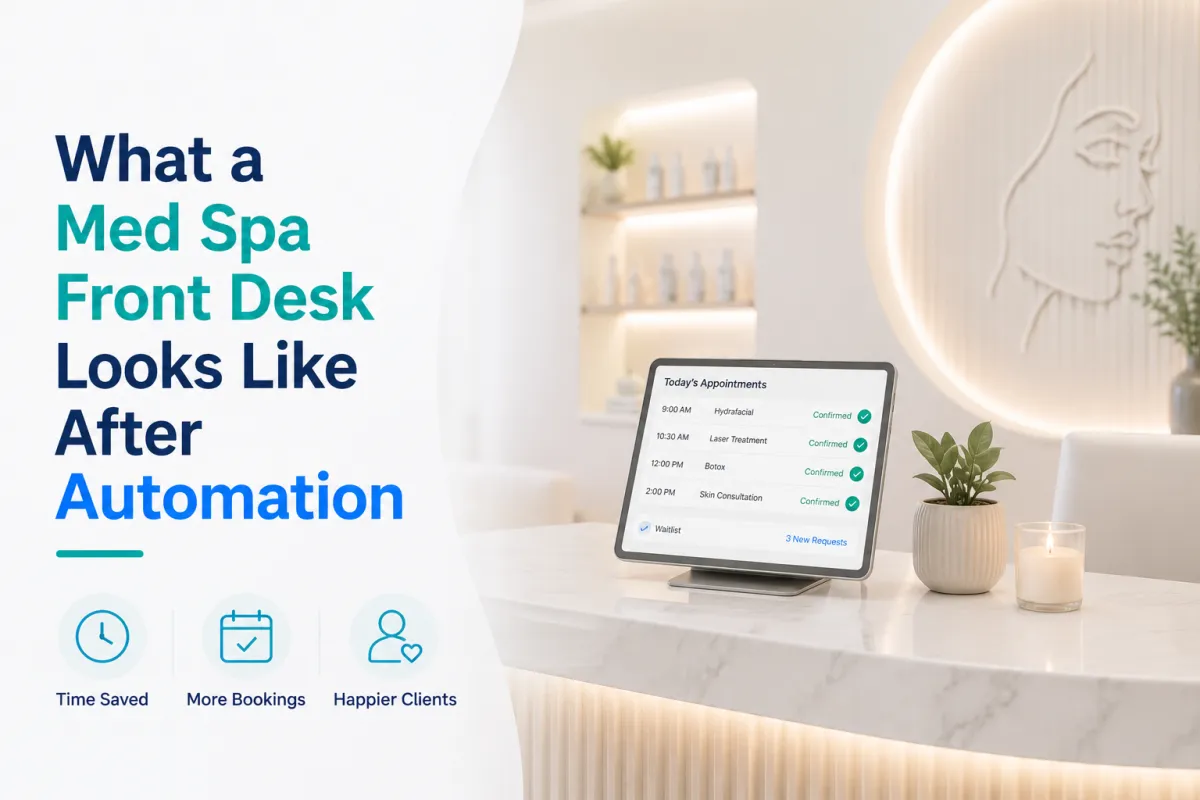 What a Med Spa Front Desk Looks Like After Automation